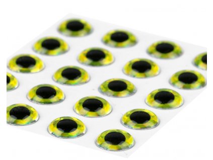 Sybai Epoxidové Oči 3D Epoxy Eyes Holographic Yellow