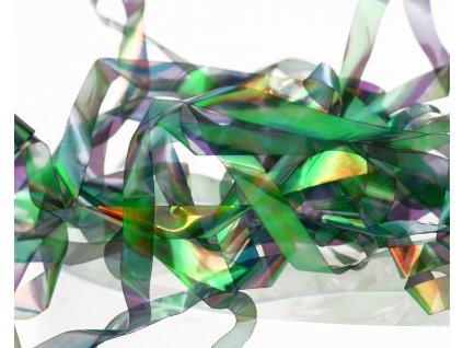 Sybai Hřbítková Fólie Magic Pearl Strips Peacock
