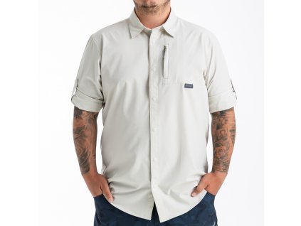 Adventer Fishing UV Košile s Dlouhým Rukávem Beige (Velikost S)