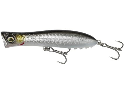 Savage Gear Wobler Gravity Popper Floating Black Mullet (Délka 13cm, Hmotnost 40g, Maximální ponor 0m)