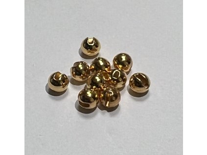 Hends Tungstenové Hlavičky Tungsten Beads Gold Galvanized Slotted