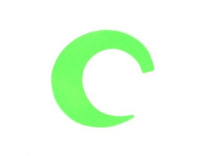 Pacchiarini Ocásky Wiggle Tails Chartreuse (Délka 5cm, Počet kusů 6ks, Velikost M)