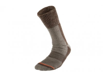 Geoff Anderson Ponožky Merino Woolly Sock Hnědé