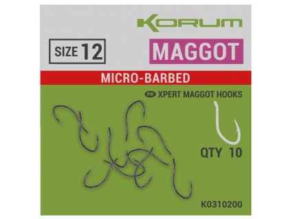 Korum Háčky Xpert Maggot Barbed 10ks