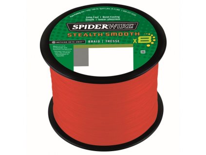 Spiderwire Pletená Šňůra Stealth Smooth 8 Červená 1m