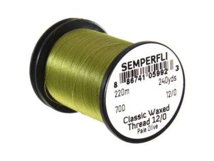 Semperfli Nit Classic Waxed Thread 12/0 Pale Olive