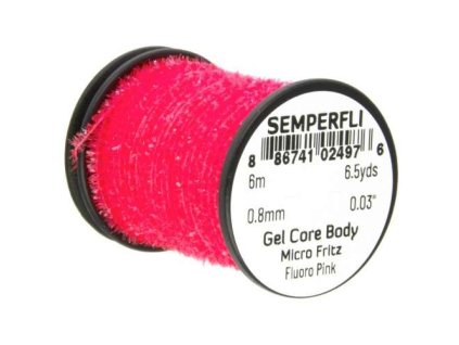 Semperfli Šenylka Gel Core Body Micro Fritz Fl. Pink 0,8mm