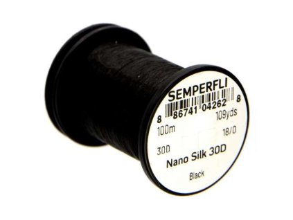 Semperfli Nit Nano Silk 30D 18/0 Black
