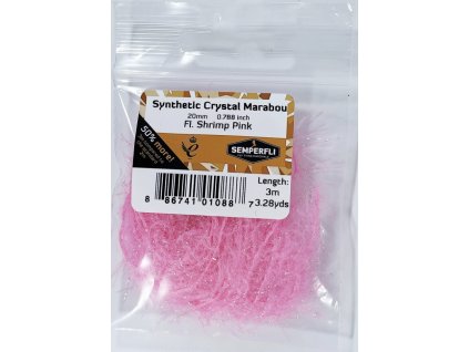 Semperfli Syntetické Marabou Synthetic Crystal Marabou Fl Shrimp Pink