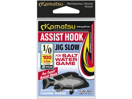 Kamatsu Háčky Assist Hook Jig Slow 100lb 2ks