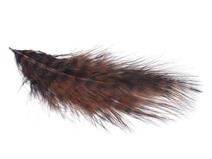 Hends Peří Grizzly Marabou Cinamon Black Barred