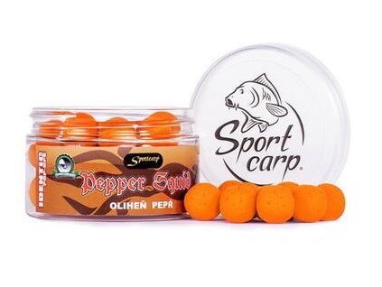 Sportcarp Plovoucí Boilies Identic PoP-Up Pepper Squid 150ml (Objem 150ml, Průměr 15mm)