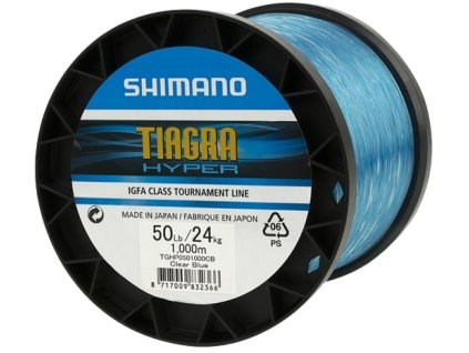 Shimano Monofilní Vlasec Tiagra Hyper Troll IGFA Clear Blue 1000m
