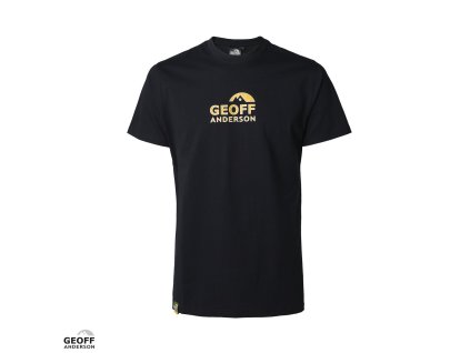 Geoff Anderson Tričko Organic Tee black Orange Logo (Velikost XXXXL)