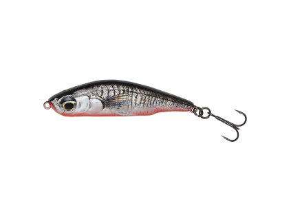 Savage Gear Wobler 3D Sticklebait Pencil Sinking Black Red (Délka 7,5cm, Hmotnost 17g, Maximální ponor 4m)