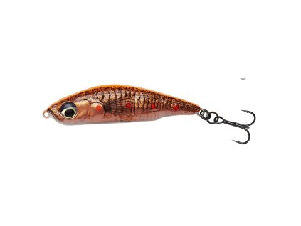 Savage Gear Wobler 3D Sticklebait Pencil Sinking Fluo Orange Copper (Délka 7,5cm, Hmotnost 17g, Maximální ponor 4m)