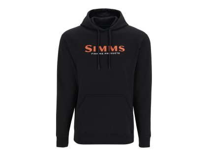Simms Mikina Logo Hoody Black (Velikost S)