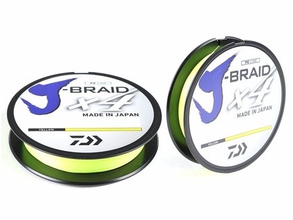 Daiwa Pletená Šňůra J-Braid 4 Žlutá