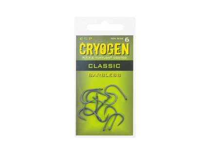ESP Háčky Cryogen Classic Barbless 10ks (Velikost háčku #8)