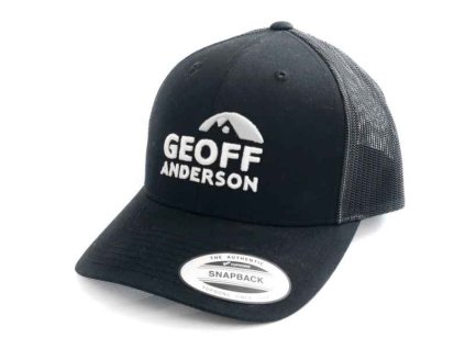 Geoff Anderson Kšiltovka SnapBack Síťová s Logem Černá