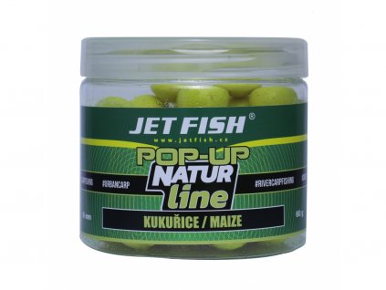 Jet Fish Boilie Natur Line POP UP Kukuřice