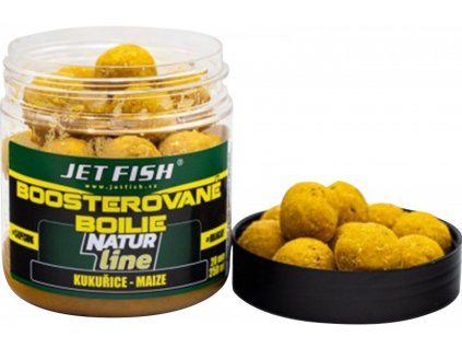 Jet Fish Boostrované Boilie Natur Line Kukuřice 250ml 20mm