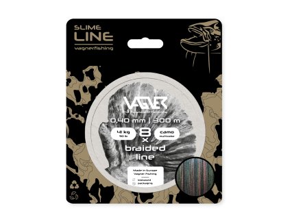 Vagner Fishing Pletená Šnůra Braided Line Camo Multicolor Camo 300m (Nosnost 41kg, Průměr 0,40mm)