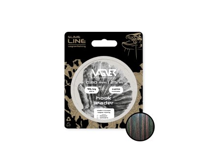Vagner Fishing Návazcová Šnůra Hook Leader Camo Multicolor 25m (Nosnost 95kg, Průměr 0,8mm)