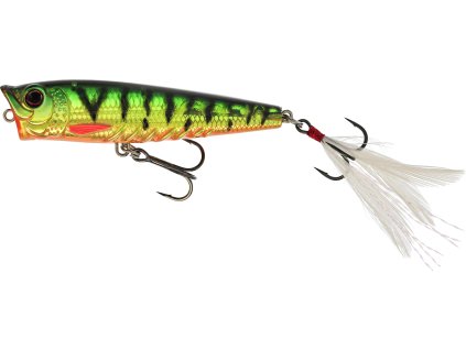 Westin Wobler Spot-On Popper Firetiger Flash (Délka 6,5cm, Hmotnost 7g, Maximální ponor 0m)