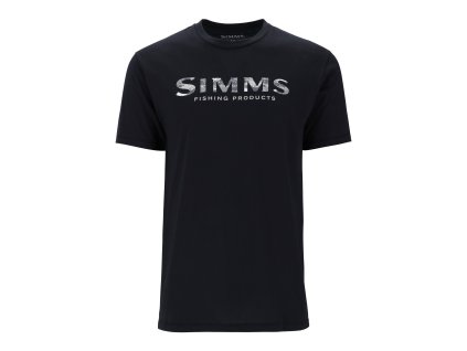 Simms Tričko Shroud Fill Logo T-Shirt Black (Velikost XL)