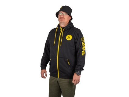 Black Cat Mikina Black Zipped Hoody (Velikost L)