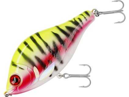 Mikado Wobler Pomalu Potápivý MFT Jerk Lemon Tiger (Délka 10cm, Hmotnost 51g, Maximální ponor 1,5m)