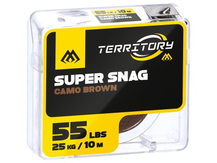 BRAID HOOKLINK - SUPER SNAG - 55lbs/10m - CAMO BROWN - 1 pcs. (Nosnost 55lb)