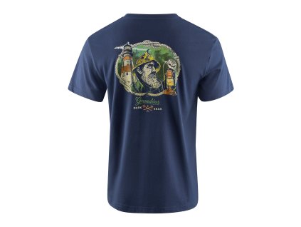 Grundés Tričko Dark Seas X Grundens Watchman SS T-Shirt Dark Navy (Velikost XXL)