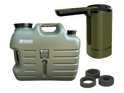 holdcarp set automaticka pumpa smart rechargeable tap kanystr cubic water carrier 25 l