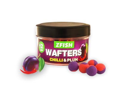 Zfish Vyvážené Boilies Balanced Wafters Chilli-Plum (Hmotnost 20g, Průměr 12mm)