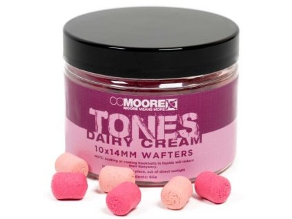 CC Moore Dumbell Wafters Tones Dairy Cream 10x14mm 65ks (Počet kusů 65ks, Průměr 10x14mm)