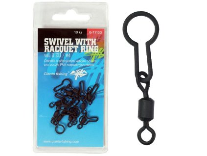 Giants Fishing Obratlík Swivel With Racquet Ring #8 10ks
