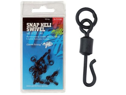 Giants Fishing Obratlík Swivel Snap Heli #8 EU 10ks