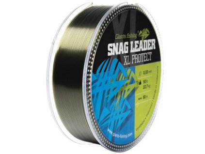 Giants Fishing Šokový Vlasec Snag Leader XL Protect Army Green 80m