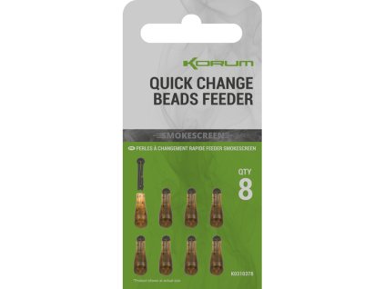 Korum Montáž Smokescreen Quick Change Beads 8ks (Velikost Feeder)