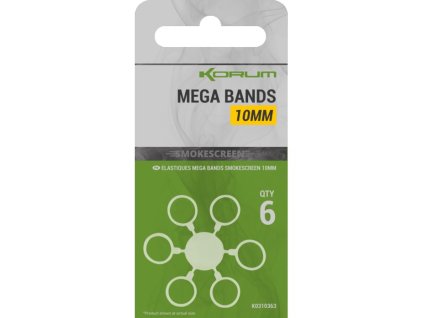 Korum Kroužky Smokescreen Mega Bands (Počet kusů 6ks, Průměr 10mm)