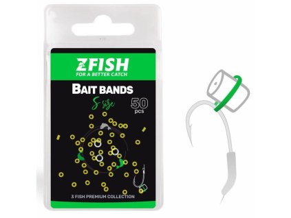Zfish Nástrahový Kroužek Micro Bait Bands 50ks (Velikost L)