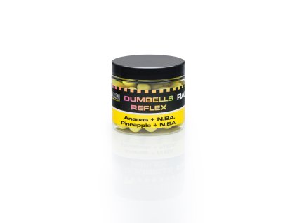 Mivardi Plovoucí Boilies Rapid Dumbells Reflex Ananas + N.BA. 18mm 70g (Hmotnost 70g, Průměr 14x18mm)