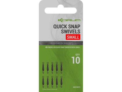 Smokescreen Quick Snap Swivel  (Počet kusů 10ks, Velikost Small)