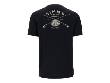 Simms Tričko Classic Tackle T-Shirt Black  (Velikost S)