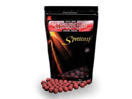 SportCarp Boilies Mulberry & Garlic (Hmotnost 4kg, Průměr 24mm)