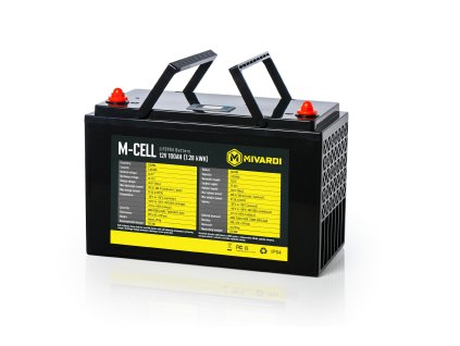 M MCELL LiFePO4 12100C label 80