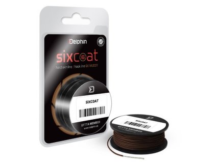 Delphin Návazcová Šňůra Skin Line Sixcoat Muddy 25lb