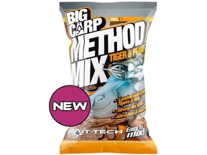 bait tech krmitkova smes big carp method mix tiger peanut 2 kg